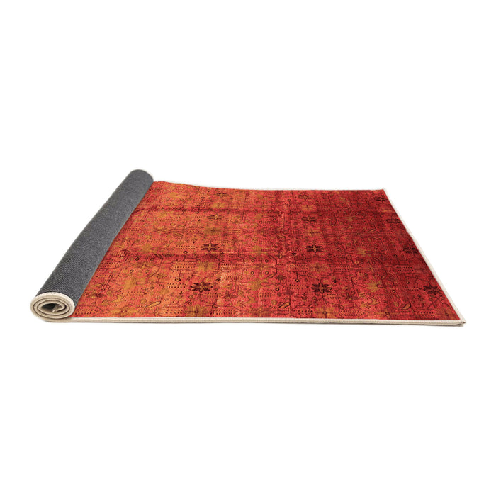 Sideview of Oriental Orange Industrial Rug, urb3206org