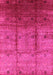 Machine Washable Oriental Pink Industrial Rug, wshurb3206pnk