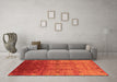 Machine Washable Oriental Orange Industrial Area Rugs in a Living Room, wshurb3206org