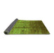 Sideview of Oriental Green Industrial Rug, urb3206grn