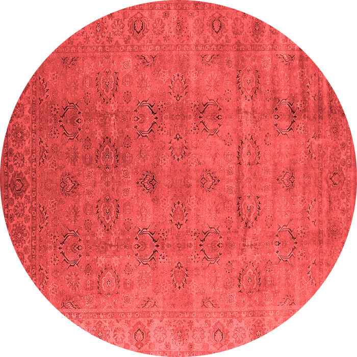 Machine Washable Oriental Red Industrial Rug, wshurb3207red