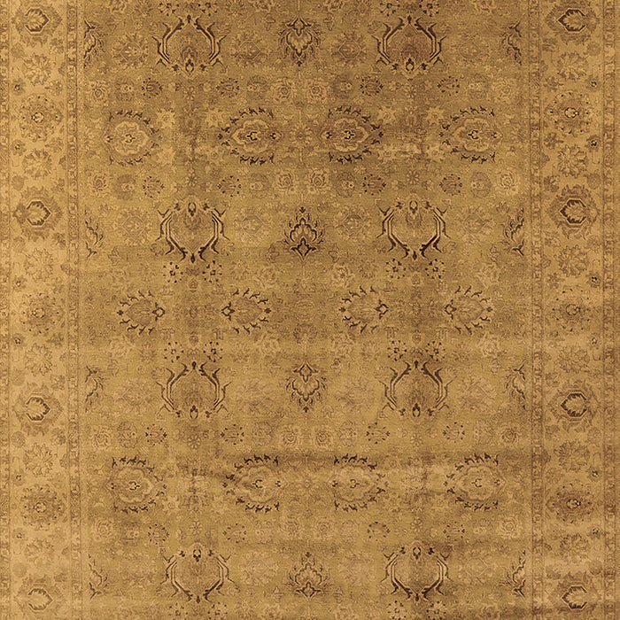 Machine Washable Oriental Brown Industrial Rug, wshurb3207brn
