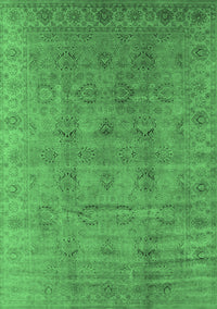 Oriental Emerald Green Industrial Rug, urb3207emgrn