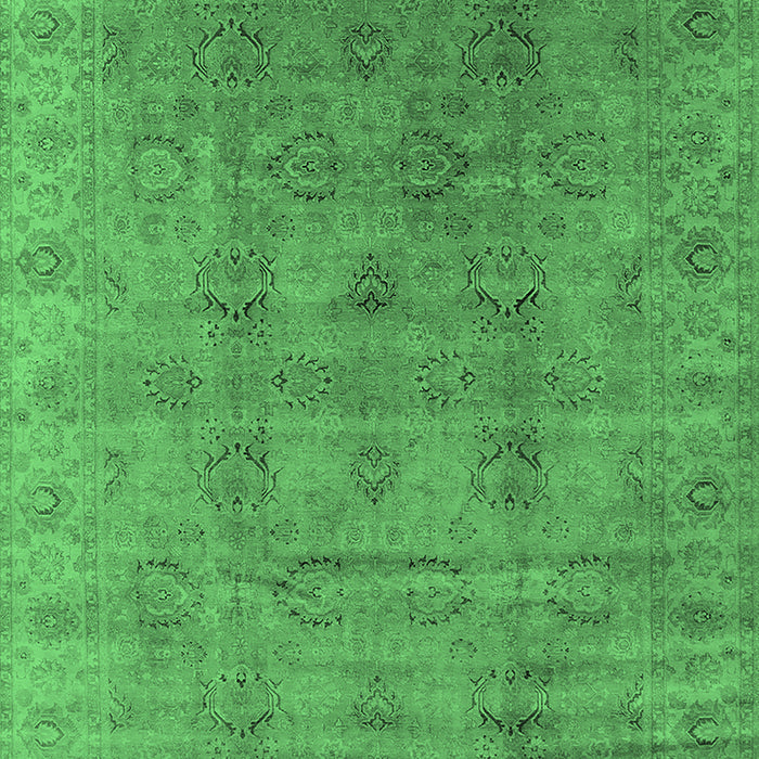 Oriental Emerald Green Industrial Rug, urb3207emgrn