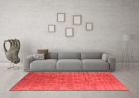 Machine Washable Oriental Red Industrial Rug, wshurb3207red