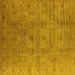 Square Oriental Yellow Industrial Rug, urb3207yw