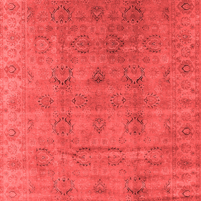 Machine Washable Oriental Red Industrial Rug, wshurb3207red