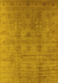 Oriental Yellow Industrial Rug, urb3207yw