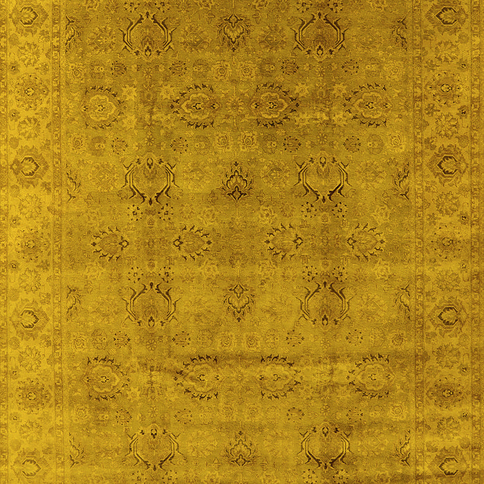 Oriental Yellow Industrial Rug, urb3207yw