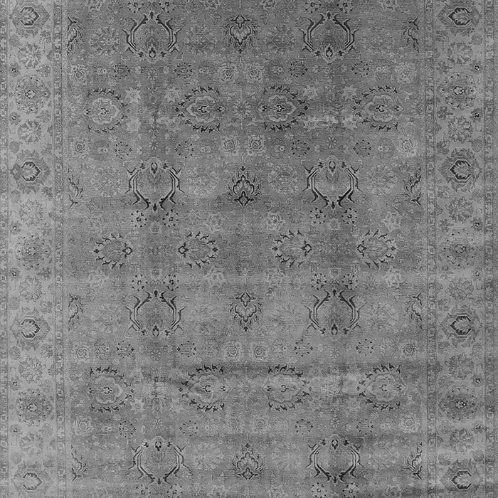 Machine Washable Oriental Gray Industrial Rug, wshurb3207gry