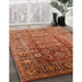 Machine Washable Industrial Modern Red Rug in a Family Room, wshurb3208