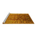 Sideview of Machine Washable Oriental Yellow Industrial Rug, wshurb3208yw