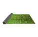 Sideview of Oriental Green Industrial Rug, urb3208grn