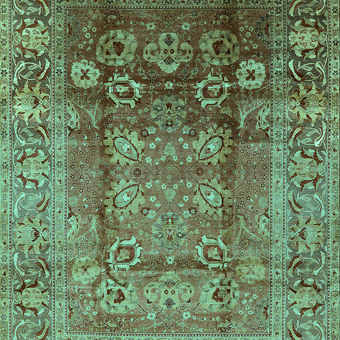 Oriental Turquoise Industrial Rug, urb3208turq