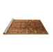 Sideview of Machine Washable Oriental Brown Industrial Rug, wshurb3208brn