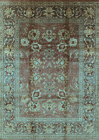 Oriental Light Blue Industrial Rug, urb3208lblu