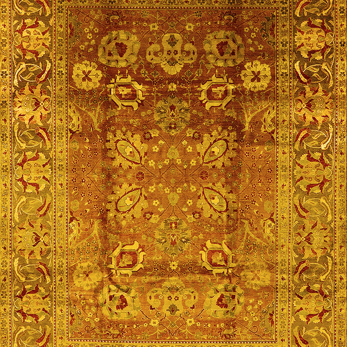 Oriental Yellow Industrial Rug, urb3208yw