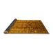 Sideview of Oriental Yellow Industrial Rug, urb3208yw