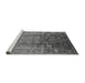 Sideview of Machine Washable Oriental Gray Industrial Rug, wshurb3208gry