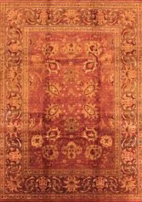 Oriental Orange Industrial Rug, urb3208org