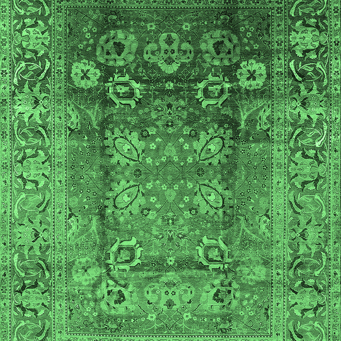 Oriental Emerald Green Industrial Rug, urb3208emgrn