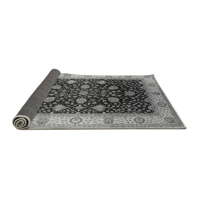 Sideview of Oriental Gray Industrial Rug, urb3209gry