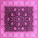 Square Oriental Pink Industrial Rug, urb3209pnk