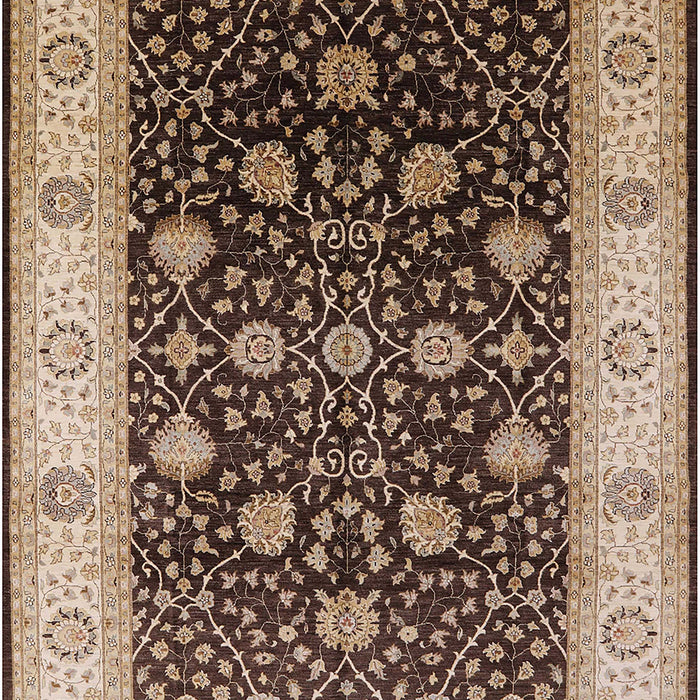 Machine Washable Industrial Modern Sepia Brown Rug, wshurb3209