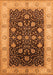 Machine Washable Oriental Orange Industrial Area Rugs, wshurb3209org