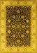 Oriental Yellow Industrial Rug, urb3209yw