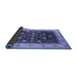 Sideview of Oriental Blue Industrial Rug, urb3209blu