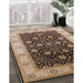 Machine Washable Industrial Modern Sepia Brown Rug in a Family Room, wshurb3209