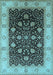 Oriental Light Blue Industrial Rug, urb3209lblu