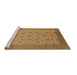 Sideview of Machine Washable Oriental Brown Industrial Rug, wshurb3210brn