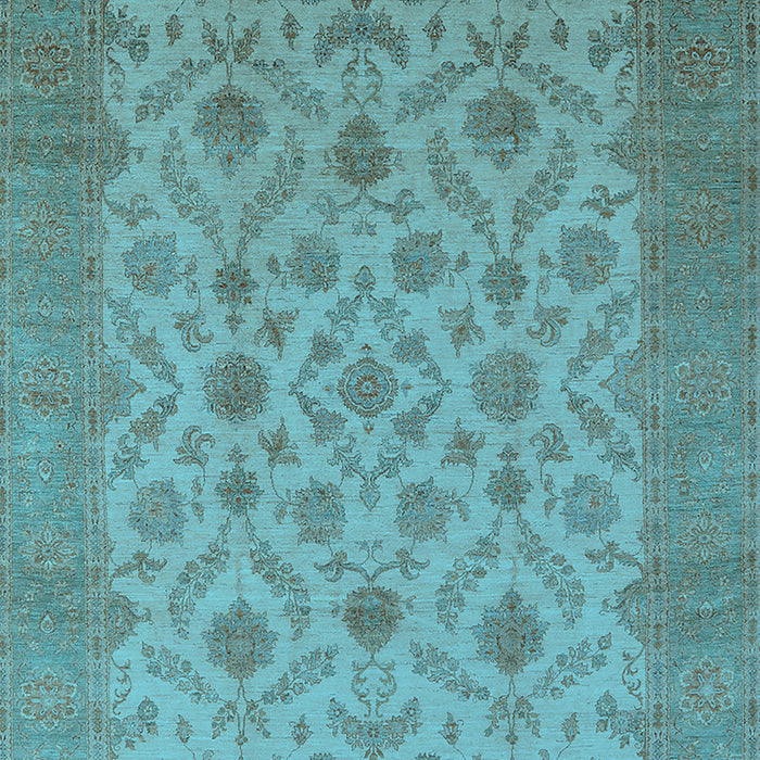 Oriental Light Blue Industrial Rug, urb3210lblu