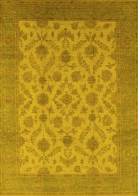 Oriental Yellow Industrial Rug, urb3210yw