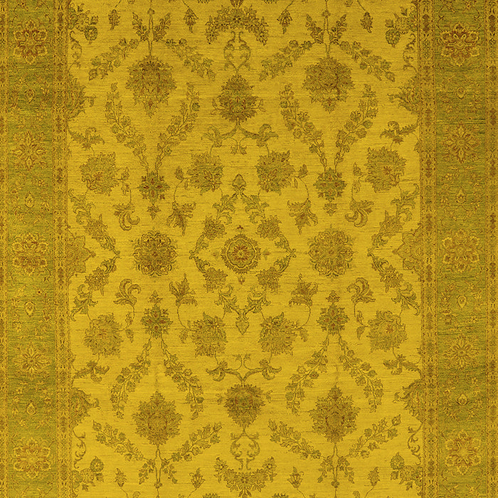 Oriental Yellow Industrial Rug, urb3210yw
