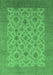 Machine Washable Oriental Emerald Green Industrial Area Rugs, wshurb3210emgrn