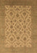 Machine Washable Oriental Brown Industrial Rug, wshurb3210brn