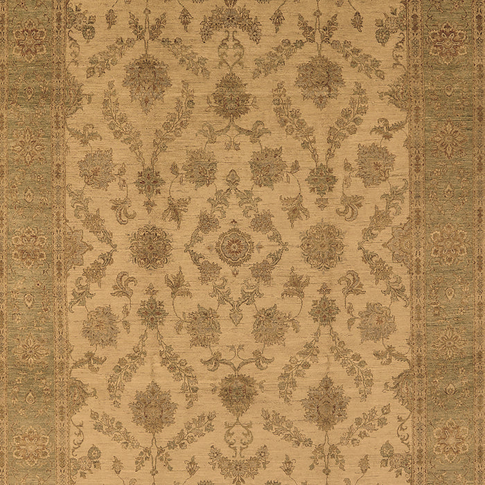 Machine Washable Oriental Brown Industrial Rug, wshurb3210brn