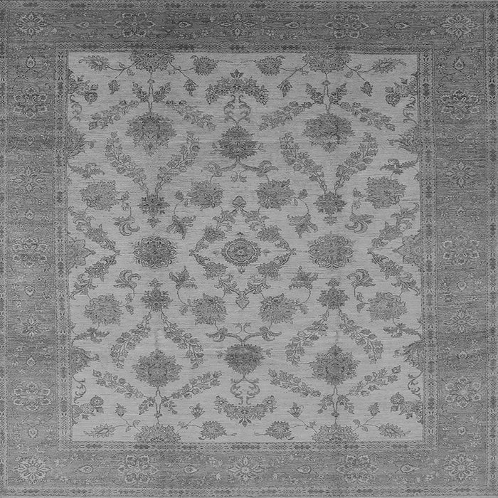 Square Oriental Gray Industrial Rug, urb3210gry