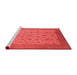 Industrial Red Washable Rugs