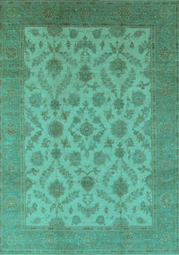 Oriental Turquoise Industrial Rug, urb3210turq