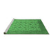 Sideview of Machine Washable Oriental Emerald Green Industrial Area Rugs, wshurb3210emgrn