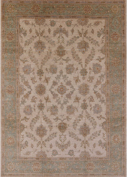 Mid-Century Modern Camel Brown Oriental Rug, urb3210