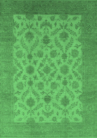 Oriental Emerald Green Industrial Rug, urb3210emgrn