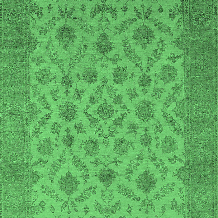 Oriental Emerald Green Industrial Rug, urb3210emgrn