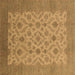 Square Oriental Brown Industrial Rug, urb3210brn