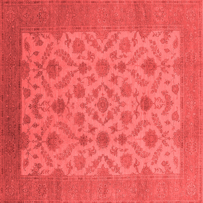Machine Washable Oriental Red Industrial Rug, wshurb3210red