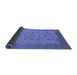 Sideview of Oriental Blue Industrial Rug, urb3210blu